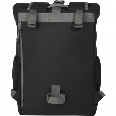 Logotrade promotional items photo of: Aqua 15" GRS recycled water resistant roll-top bike bag 20L